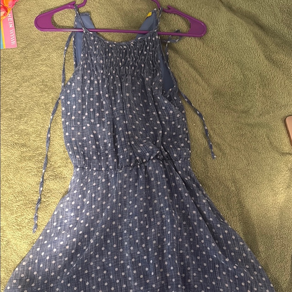 Blue Polka Dot Dress